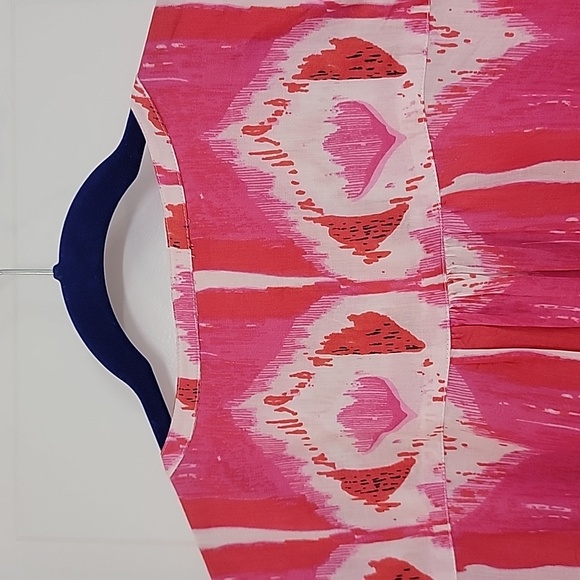 SOFT SURROUNDINGS 2X BONDI DRESS PINK RED CREAM - Picture 13 of 16